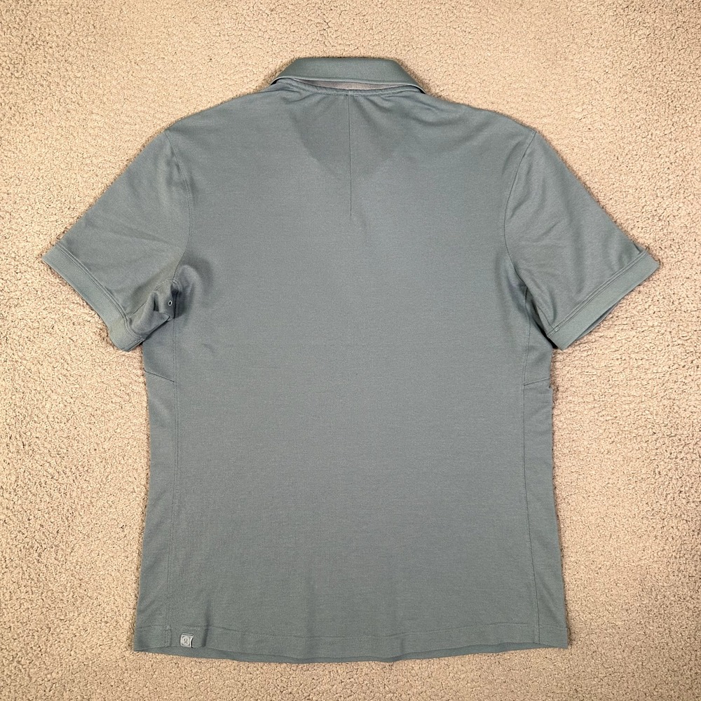 Lululemon Shirt Mens Large Blue Live In Practice Pique Polo Golf Casual Preppy - Picture 9 of 10